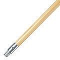 Clean Storm BRU 136 Threaded End Wooden Broom Handle Over all Length 60in